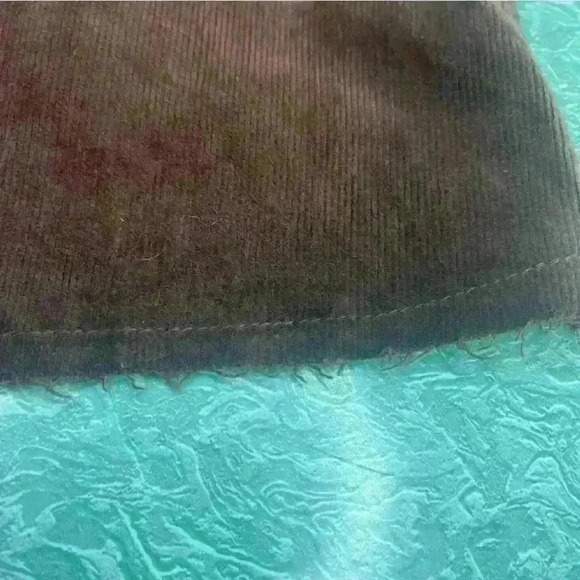 Rue 21 brown corduroy mini skirt with raw edge size small New with Tag - Picture 7 of 7